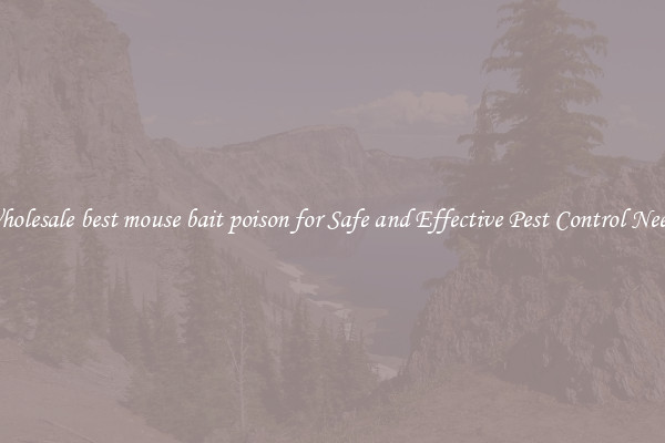 Wholesale best mouse bait poison for Safe and Effective Pest Control Needs