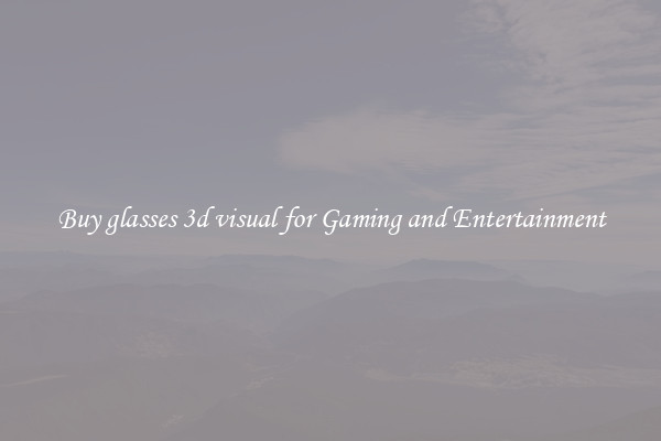 Buy glasses 3d visual for Gaming and Entertainment