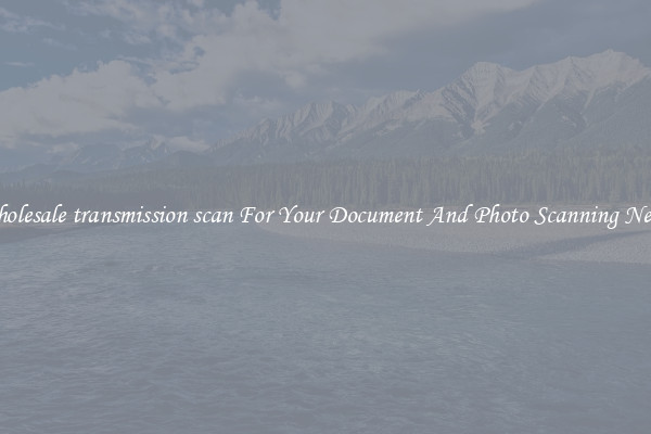 Wholesale transmission scan For Your Document And Photo Scanning Needs