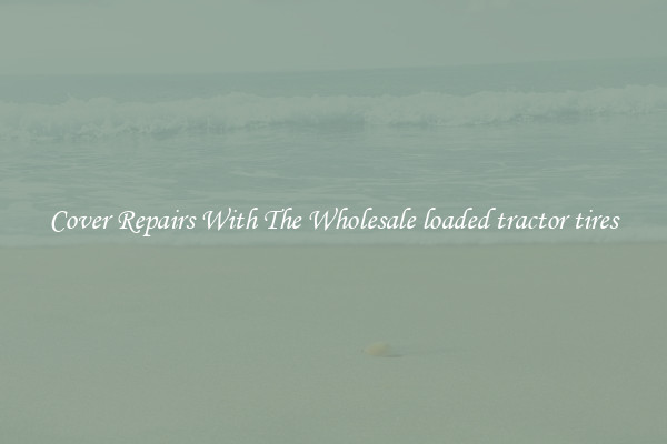  Cover Repairs With The Wholesale loaded tractor tires 