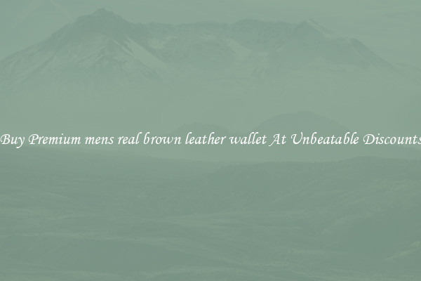 Buy Premium mens real brown leather wallet At Unbeatable Discounts