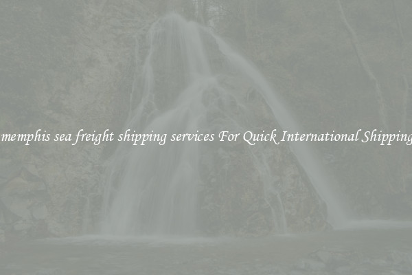 memphis sea freight shipping services For Quick International Shipping