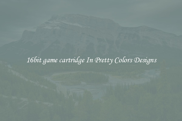 16bit game cartridge In Pretty Colors Designs