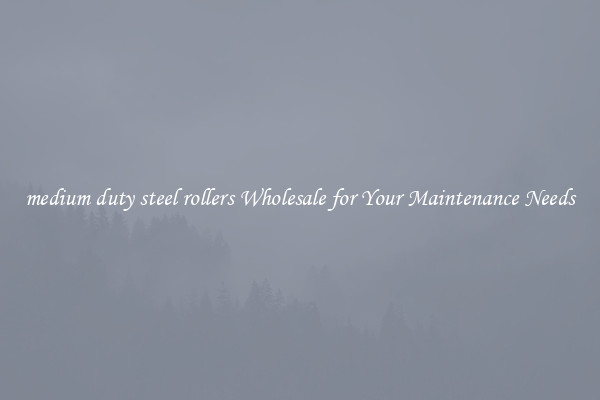 medium duty steel rollers Wholesale for Your Maintenance Needs