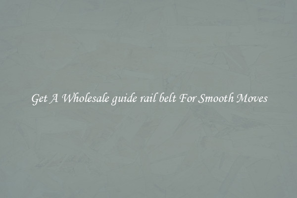 Get A Wholesale guide rail belt For Smooth Moves