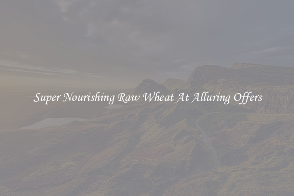 Super Nourishing Raw Wheat At Alluring Offers