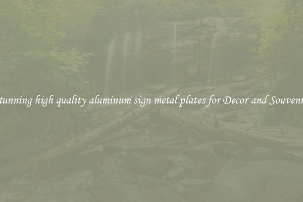 Stunning high quality aluminum sign metal plates for Decor and Souvenirs