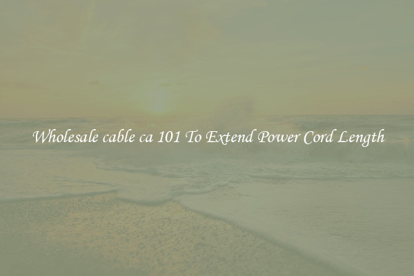 Wholesale cable ca 101 To Extend Power Cord Length